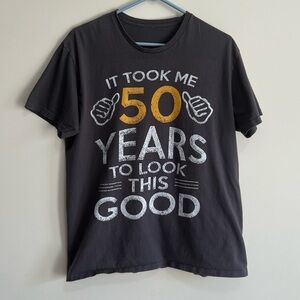 Men's Charcoal Gray “50 Years” T-shirt